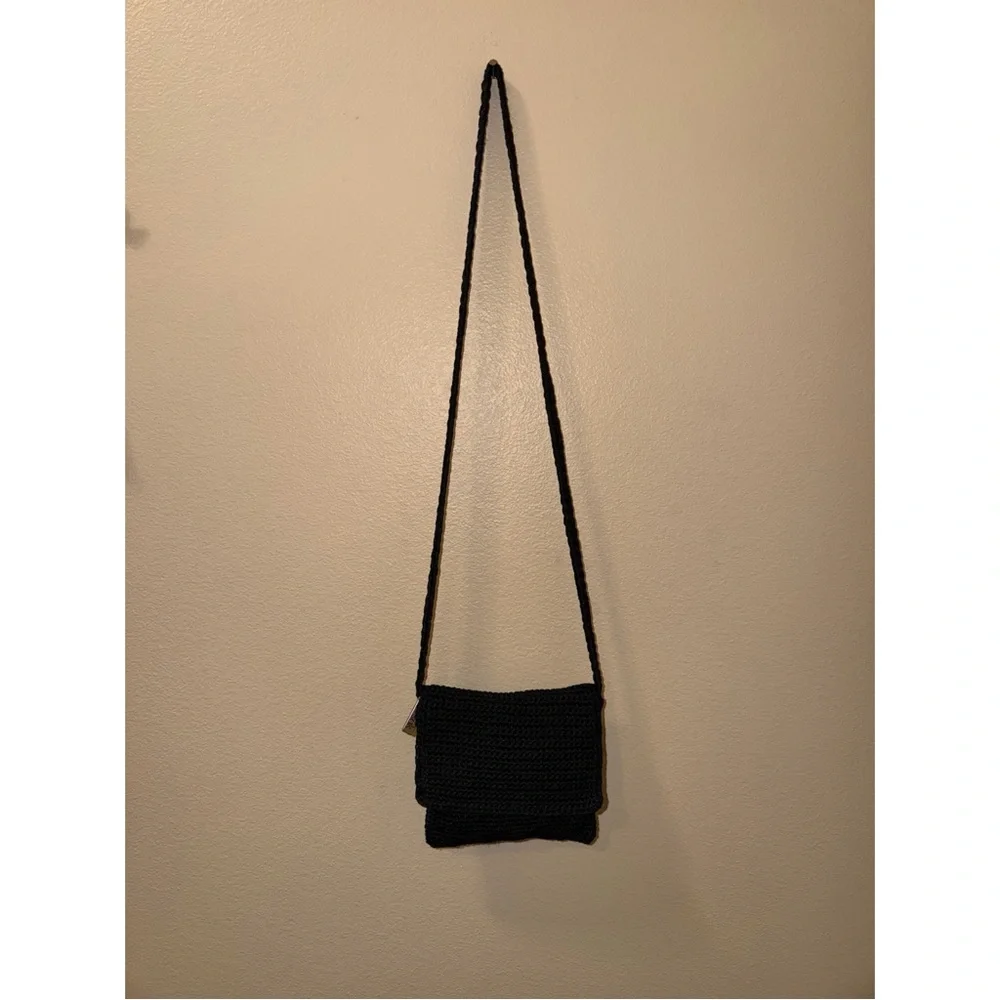 THE SAK Small Y2K Black Crochet Crossbody - Picture 5 of 10